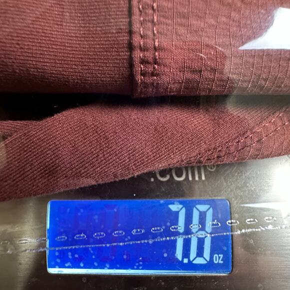 Athleta Pants Womens 2 Burgundy Trekkie Hybrid Crop Tight Stretch Workout Gym - Picture 13 of 14